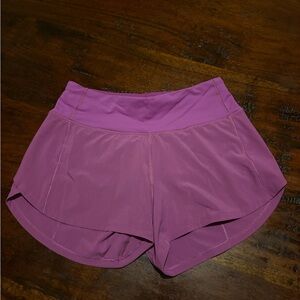 Women's Lululemon 4” Purple Athletic Shorts